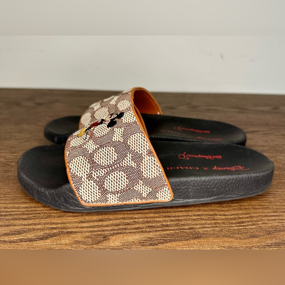Coach X Disney Sport Slide with Mickey Mouse Embroidery Size 7 - Picture 5 of 11